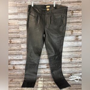 True Religion Halle Super Skinny Lamb Leather Size 31